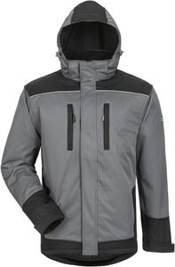 Zimowa kurtka softshell Ajax rozmiar L szara/czarna ELYSEE