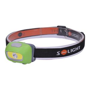 Solight WH24, Čelovka, Zelená, Plast, COB LED, 2 lamp, 120 lm