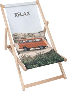 Dreamroots Liegestuhl klappbar Holz, Buchenholz bis zu 130 kg, Sonnenliege klappbar mit 3-stufiger Neigungsregulierung der Rückenlehne, Relax