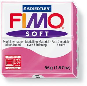 FIMO, Modelliermasse, Knete himbeere soft normal