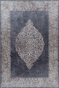 Fiesta Nouristan protišmykový koberec plochý tkaný bežec 80x250cm čierny
