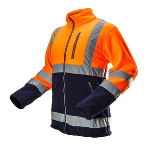 NEO TOOLS Bluza polarowa ostrzegawcza, pomarańczowa, rozmiar L