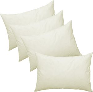 4er Pack Füllkissen 40x50 Federn Kissen Inlett Kissenfüllung Kopfkissen Innenkissen