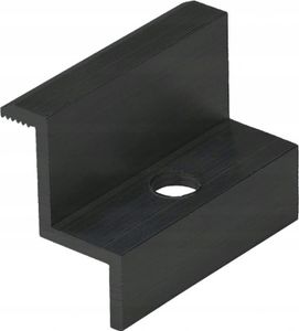 Endklemme für Modulhöhe 30mm Photovoltaik Solarmodul PV ALU Schwarz