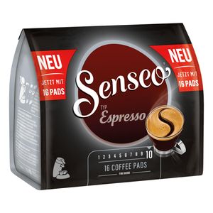 SENSEO Espresso Kaffee Pads 5er Pack - 5 x 16 Getränke