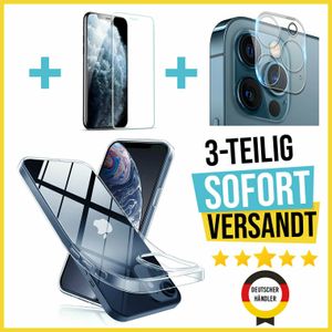 iPhone 12 PRO |  Panzerfolie- Kamera- Schutzglas-3teilig