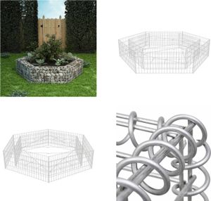vidaXL Podłoże gabionowe sześciokątne 200x173x40 cm - Podłoże gabionowe - Podłoża gabionowe - Donica gabionowa - Donice gabionowe