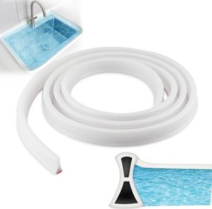 200cm Duschkabinen Dichtung, Bad Wasserbarriere Silikonstreifen Duschwanddichtung,  Badezimmer Wasserstopper, Wasserdamm