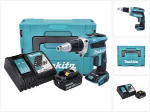 Makita DFS 452 RG1J Akku Schnellbauschrauber 18 V Brushless + 1x Akku 6,0 Ah + Ladegerät + Makpac