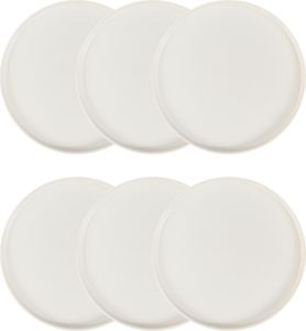 HOMLA 6er-Set Dessertteller FAMELIO weiß 21 cm