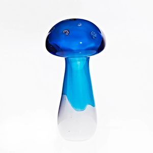 Glasfigur Pilz klein Murano-Design 13cm, ausKristallglas