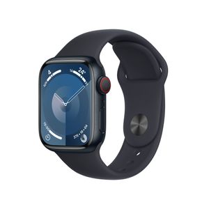 Apple Watch Series 9 GPS+Cell.41mm Aluminium Midn.Sport S/M