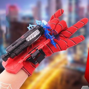 Heiß Kinder Spider-Man Handschuh Net Shooter Dart Blaster Launcher Spielzeug Spiderman Kostüm Hüpfspielzeug