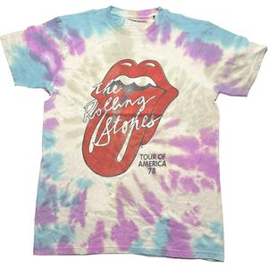 The Rolling Stones - "Tour Of USA '78" T-Shirt für Herren/Damen Unisex RO5625 (M) (Weiß/Blau/Violett)
