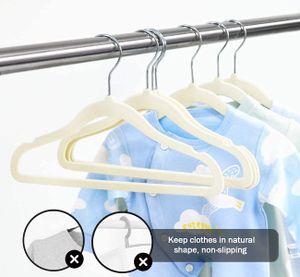 LaLoona - Kleiderbügel für Babys und Kinder (22 Stück) - Weiß