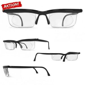 FOKUS individuell einstellbare Brille -6 +3 Dioptrien Lesebrille Ad Lens Glass