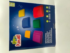 Playland Balanciersteine 6er Set bunt 2 x gelb, blau lila grün rot  ab 18 Monate