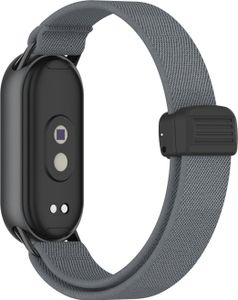 INF Magnetisches geflochtenes Armband für Xiaomi 10/9/8 - Metallkopf Dunkelgrau