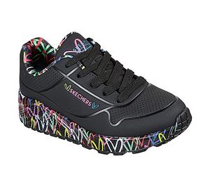 Skechers Street UNO LITE - LOVEY LUV Sneakers Women Mädchen JGoldcrown schwarz, Schuhgröße:39 EU