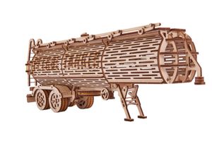 Holz Modellbau Tank Trailer Tankfahrzeug Big Rig Anhänger 200 Teile Wood Trick 