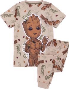 Guardians Of The Galaxy - "I Am Groot" Schlafanzug für Jungen NS8288 (128) (Braun)