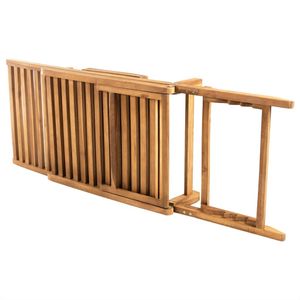 vidaXL Sonnenliege Massivholz Teak