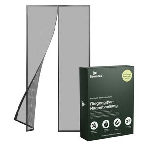 Magnet Fliegengitter Tür Magnetvorhang - Insektenschutz Balkontür , Größe:100 x 210 cm