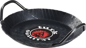 TURK Servierpfanne schmiedeeisern mit 2 Griffen Ø28cm schwarz