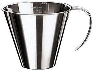 Utensili Cucina Paderno Meßbecher 0,1 L Edelstahl/graduiert 42581-01