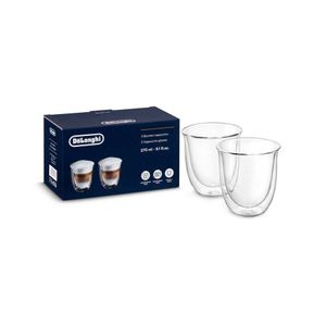 DeLonghi Cappuccino 2er Doppelwandiges Thermoglas