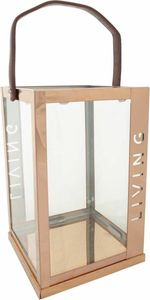 Laterne Alexandra House Living Kupfer Glas Edelstahl 18 x 30 x 18 cm