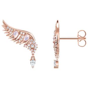 Thomas Sabo H2247-323-9 Ohrstecker Damen Phönix-Flügel mit Rosa Steinen Roségold