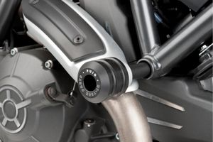 PUIG 8150N Crash Pads Vintage pasują do DUCATI SCRAMBLER ICON Black