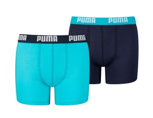 Puma 2er Pack Kinder Basic Boxer Shorts bright blue 128