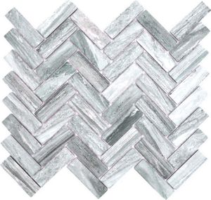 Mosani MOS24-SO32, Mosaik, Keramik, Grau, Indoor, Rechteck, 318 mm