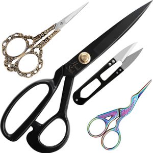 Handi Stitch Schneiderschere Stoffschere mit Fadenschneider - Profi Textilschere Scharf 25,4cm aus Edelstahl – Schere zum Schneiden von Stoff, Handi Stitch Schneiderschere Stoffschere mit Fadenschneider - Profi Textilschere Scharf 25,4cm aus Edelstahl – Schere zum Schneiden von Stoff,