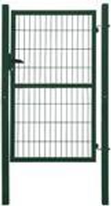 Gartentor Tor für Gartenzaun Zaun 160 cm hoch Gartentür aus Metall für Stabmattenzaun Abschließbar inkl. Pfosten Grün V2Aox