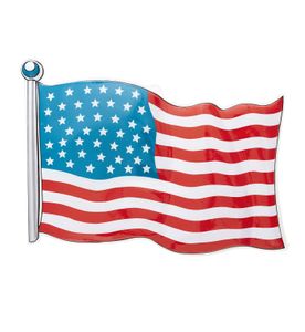 PVC FLAGGE USA 62x44 cm