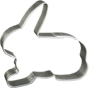 LARES Ausstechform Hase - Größe ca. 16cm, beständiges Weißblech - 1063