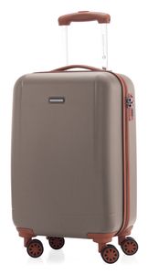 HAUPTSTADTKOFFER - Wannsee - Příruční zavazadlo tvrdá skořepina kufr na kolečkách cestovní kufr, TSA, 58 cm, 37 litrů,Champagne