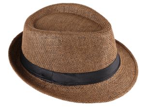 Panama Hut Fedora Strohhut Braun 54