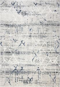 Mazovia Dywan Beżowy Nowoczesny Geometryczny - Salon, Sypialnia, Jadalnia, Biuro - Średnie Runo - Prostokąt - Abstrakcyjny Vintage Diament - 60x100 cm