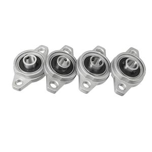 Sweiko  4 Stücke Gehäuselager  10mm Stehlager aus Zinklegierung Lagerbock Flanschlager（KFL000）
