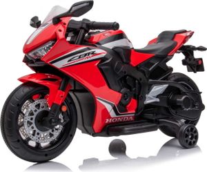 Kinder Elektro Motorrad CBR 1000RR, Kindermotorrad 12V Kinderfahrzeug Elektrofahrzeug mit 2 abnehmbaren Stützrädern für Kinder ab 3 Jahre