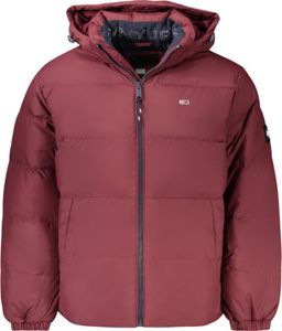 Tommy Hilfiger czerwona poliestrowa kurtka męska - M