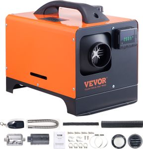 VEVOR vzduchový naftový ohrievač parkovací ohrievač 12 V 8 kW ohrievač vzduchu 0,16-0,62 l/h s LCD displejom a 10 m diaľkovým ovládaním pre autobusy nákladné vozidlá atď