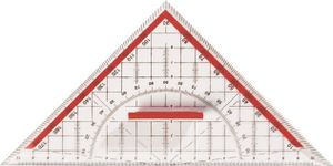 Stylex Geometriedreieck - 22 cm - mit Griff