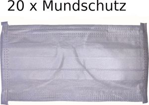 20 x Mundschutz Atemschutzmaske Hygienemaske Atemschutz Schutz Maske 2-lagig