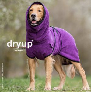 Hundebademantel Dryup cape „Standard“ bilberry XS - XXL, Größe:L (65cm)