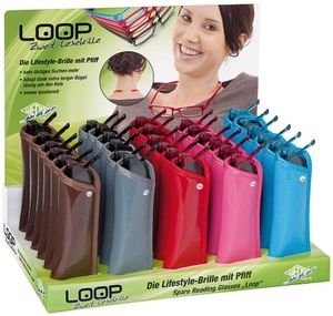 WEDO Lesebrille LOOP 30er Display farbig sortiert